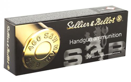 Sellier & Bellot Pistol, 460 S&W, 255 Grain, Jacketed Hollow Point, 20 Round Box SB460B