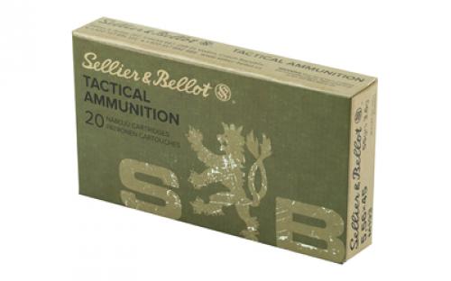 Sellier & Bellot Rifle, 556 NATO, 55Gr, Full Metal Jacket, 20 Round Box SB556A