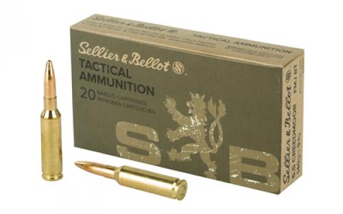 Sellier & Bellot Rifle, 6.5 Creedmoor, 140 Grain, Full Metal Jacket, 20 Round Box SB65A