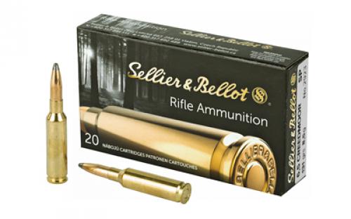 Sellier & Bellot Rifle, 6.5 CREEDMOOR, 131 Grain, Soft Point, 20 Round Box SB65B