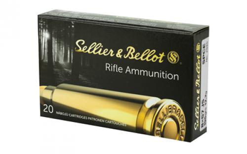 Sellier & Bellot Rifle, 8MM Mauser, 196 Grain, Soft Point Cut-Through Edge, 20 Round Box SB857JSB