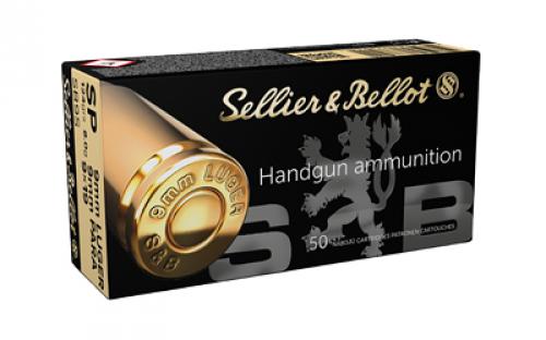 Sellier & Bellot 9MM, 124 Grain, Soft Point, 50 Round Box SB9S