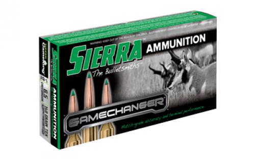 Sierra Bullets GameChanger, 6.5 Creedmoor, 140Gr, Tipped GameKing, 20 Round Box A4340--05