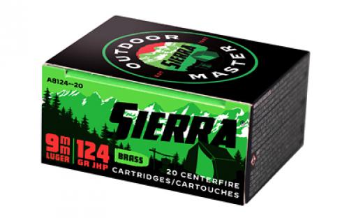 Sierra Bullets Outdoor Master, 40 S&W, 180Gr, Jacketed Hollow Point, 20 Round Box A8460--28