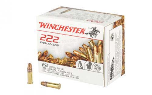 Winchester Ammunition Rimfire Ammunition, 22LR, 36 Grain, Hollow Point, 222 Round Box 22LR222HP