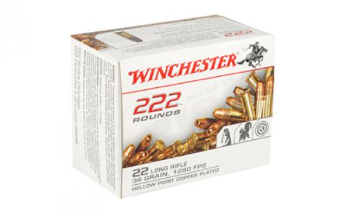 Winchester Ammunition Rimfire Ammunition, 22LR, 36 Grain, Hollow Point, 222 Round Box 22LR222HP