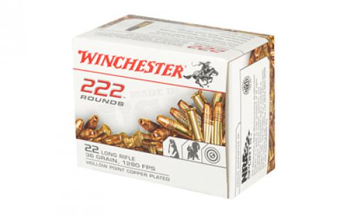 Winchester Ammunition Rimfire Ammunition, 22LR, 36 Grain, Hollow Point, 222 Round Box 22LR222HP