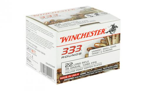 Winchester Ammunition Rimfire, 22LR, 36 Grain, Hollow Point, 333 Round Brick 22LR333HP