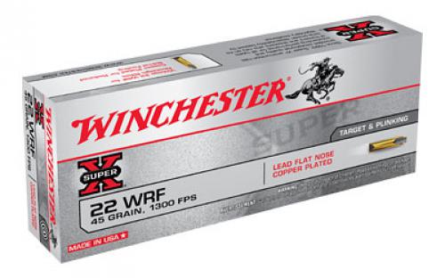 Winchester Ammunition Rimfire, 22WRF, 45 Grain, Lead, 50 Round Box 22WRF