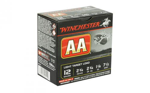 Winchester Ammunition AA Target, 12 Gauge, 2.75", #7.5, 2 3/4 Dram, 1.125 oz., Shotshell, 25 Round Box AA127