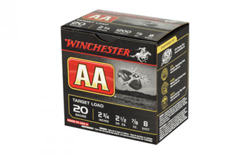 Winchester Ammunition AA Target Load, 20 Gauge, 2.75", #8, .875oz, Shotshell, 25 Round Box AA208