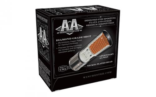 Winchester Ammunition AA Diamond Grade, 12 Gauge 2.75", #7.5, 1 1/8 oz, Shotshell, 25 Round Box AADG13007