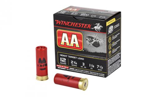 Winchester Ammunition AA Heavy Target Load, 12 Gauge, 2.75, #7.5, 1 1/8 oz, Shotshell, 25 Round Box AAM127