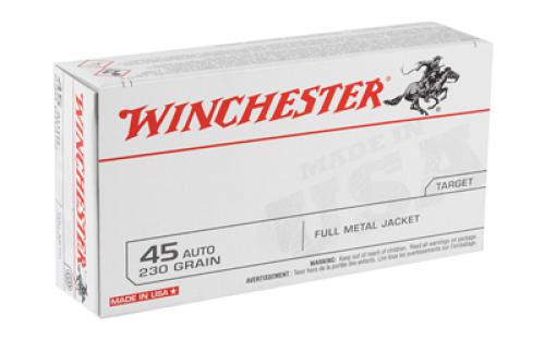 Winchester Ammunition USA, 45ACP, 230 Grain, Full Metal Jacket, 50 Round Box Q4170