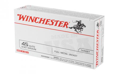 Winchester Ammunition USA, 45ACP, 230 Grain, Full Metal Jacket, 50 Round Box Q4170