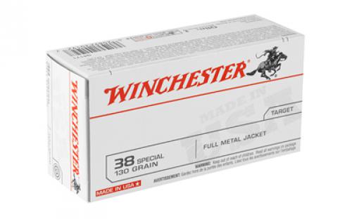 Winchester Ammunition USA, 38 Special, 130 Grain, Full Metal Jacket, 50 Round Box Q4171