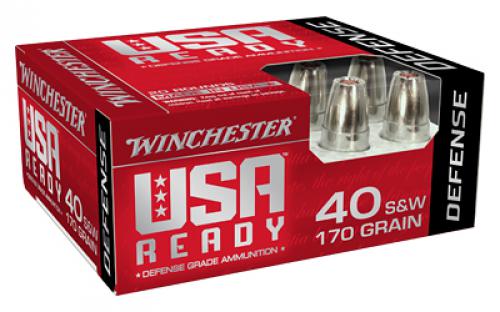 Winchester Ammunition USA Ready, 40 S&W, 155Gr, Hex-Vent Hollow Point, 20 Round Box RED40HP