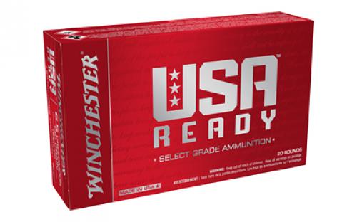 Winchester Ammunition USA READY, 6.5 Creedmoor, 140 Grain, Full Metal Jacket Open Tip Bullet, 20 Round Box RED65140