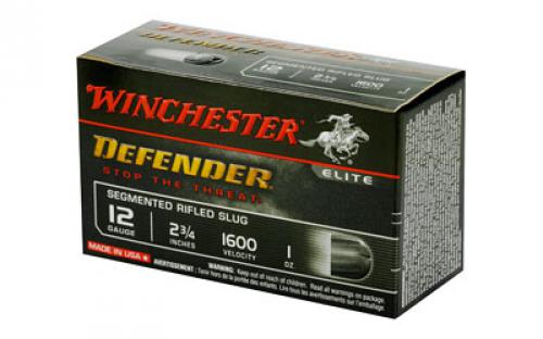 Winchester Ammunition Defender, Supreme Elite, 12 Gauge, 2.75", 1 oz. Segmenting Slug, 10 Round Box S12PDX1S