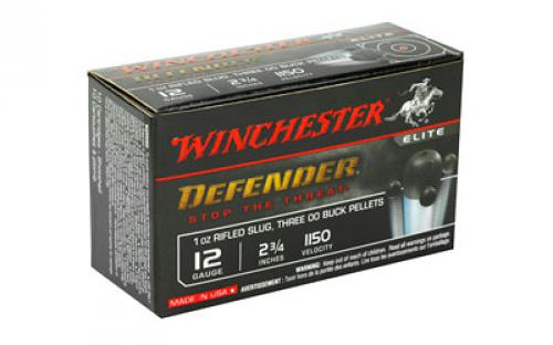 Winchester Ammunition Defender, Supreme Elite, 12 Gauge, 2.75", Buckshot, 10 Round Box S12PDX1