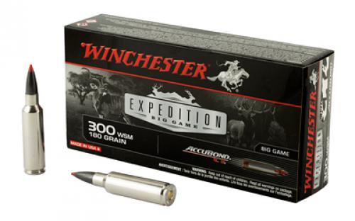 Winchester Ammunition Expedition Big Game, 300WSM, 180 Grain, AccuBond CT, 20 Round Box S300WSMCT