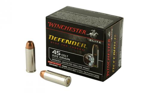 Winchester Ammunition Defender, PDX1, 45LC, 225 Grain, Bonded Jacketed Hollow Point, 20 Round Box S45CPDB