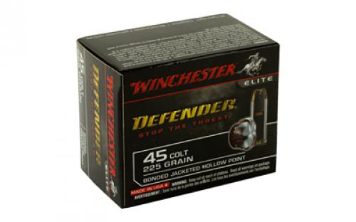 Winchester Ammunition Defender, PDX1, 45LC, 225 Grain, Bonded Jacketed Hollow Point, 20 Round Box S45CPDB