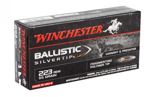 Winchester Ammunition Supreme, 223REM, 55 Grain, Supreme Ballistic Silvertip, 20 Round Box SBST223B