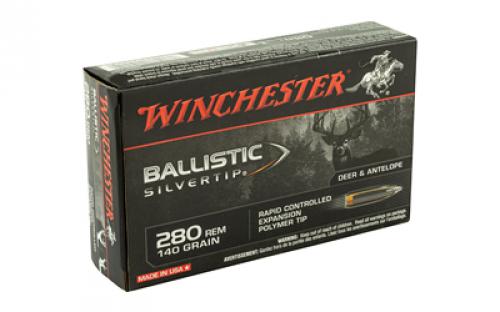 Winchester Ammunition Supreme, 280REM, 140 Grain, Supreme Ballistic Silvertip, 20 Round Box SBST280