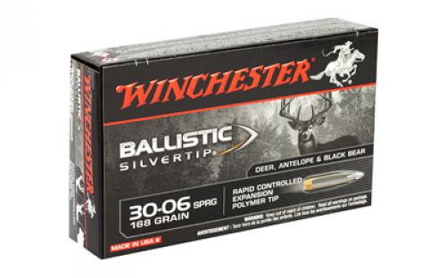 Winchester Ammunition Ballistic Silvertip, 30-06, 168 Grain, 20 Round Box SBST3006A