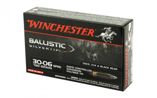 Winchester Ammunition Ballistic Silvertip, 30-06, 180 Grain, 20 Round Box SBST3006B