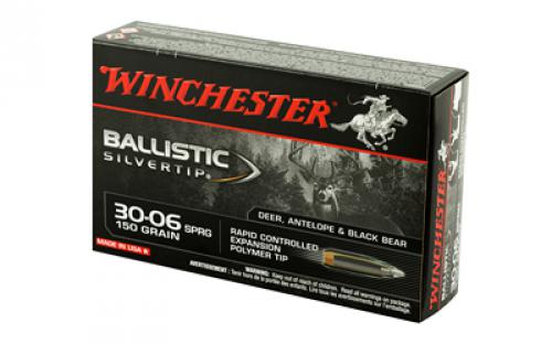 Winchester Ammunition Ballistic Silvertip, 30-06, 150 Grain, 20 Round Box SBST3006