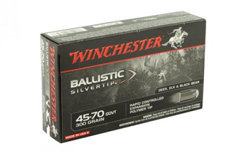 Winchester Ammunition Ballistic Silvertip, 45-70 Government, 300 Grain, 20 Round Box SBST4570