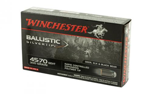 Winchester Ammunition Ballistic Silvertip, 45-70 Government, 300 Grain, 20 Round Box SBST4570