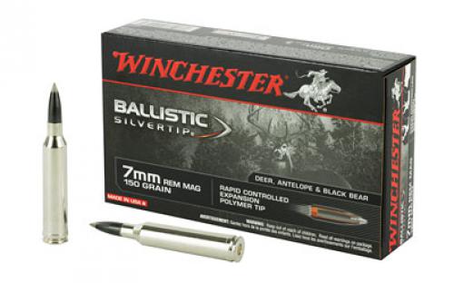 Winchester Ammunition Ballistic Silvertip, 7MM REM, 150 Grain, 20 Round Box SBST7