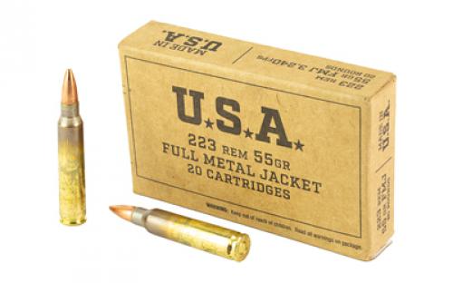 Winchester Ammunition USA, 223 Remington, 55Gr, Full Metal Jacket, 20, 1000 SG223KW