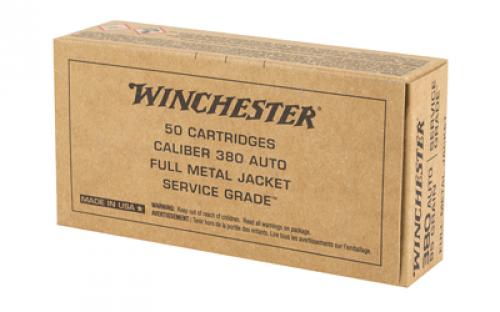 Winchester Ammunition Service Grade, 380ACP, 95Gr, Full Metal Jacket, 50 Round Box SG380W