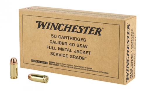 Winchester Ammunition Service Grade, 40 S&W, 165Gr, Full Metal Jacket, 50 Round Box SG40W