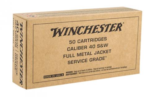 Winchester Ammunition Service Grade, 40 S&W, 165Gr, Full Metal Jacket, 50 Round Box SG40W