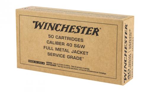 Winchester Ammunition Service Grade, 40 S&W, 165Gr, Full Metal Jacket, 50 Round Box SG40W