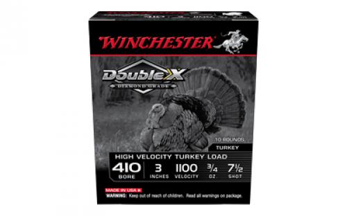 Winchester Ammunition High Velocity Turkey Load, 410 Gauge 3, #7.5, 3/4 oz., 10 Round Box STH4137