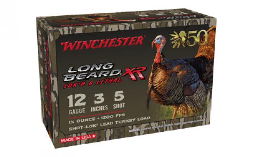 Winchester Ammunition Long Beard XR, 12 Gauge 3, #5, 1.75oz, Shotshell,50th Anniversary Edition, 10 Round Box STLB1235N