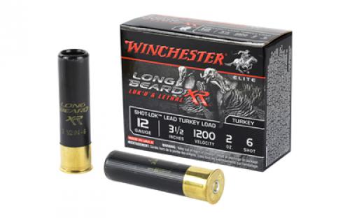 Winchester Ammunition Long Beard XR, 12 Gauge, 3.5 Chamber, #6, 2 oz, Shotshell Shot-Lok with Lead Shot, 10 Round Box STLB12L6