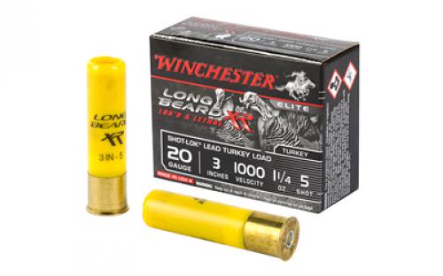 Winchester Ammunition Long Beard XR, 20 Gauge, 3, #5, 1 1/4 oz, Shotshell, Shot-Lok with Lead Shot, 10 Round Box STLB2035