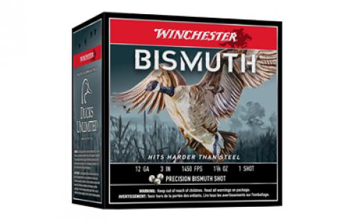 Winchester Ammunition Bismuth, 12 Gauge 3, #1, 1 3/8 oz, Shotshell, 25 Round Box SWB1231