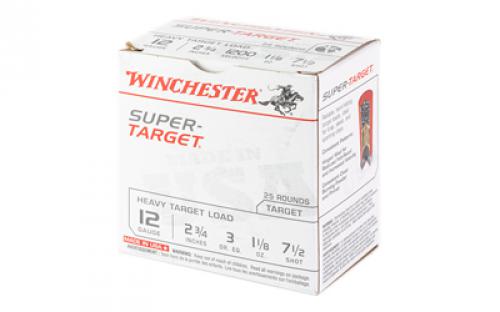 Winchester Ammunition Super Target, Heavy Target Load, 12 Gauge 2.75", #7.5, 1 1/8 oz, 25 Round Box TRGT12M7