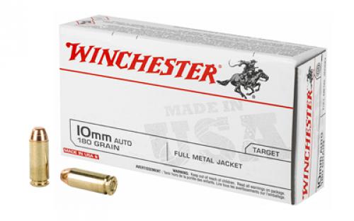 Winchester Ammunition USA, 10MM, 180 Grain, Full Metal Jacket, 50 Round Box USA10MM