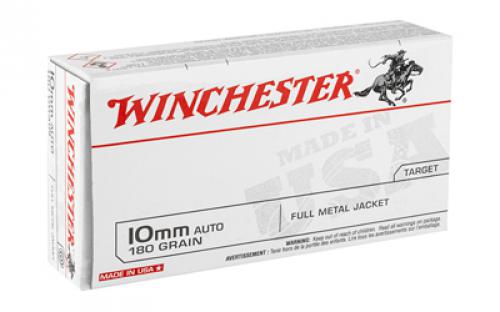 Winchester Ammunition USA, 10MM, 180 Grain, Full Metal Jacket, 50 Round Box USA10MM