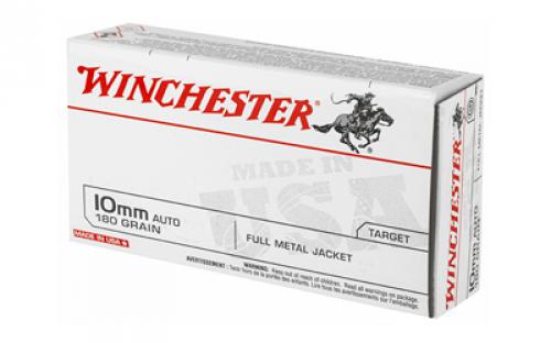 Winchester Ammunition USA, 10MM, 180 Grain, Full Metal Jacket, 50 Round Box USA10MM