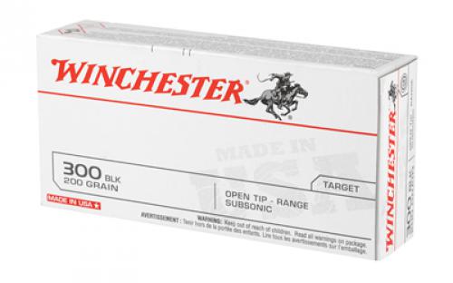 Winchester Ammunition USA, 300 Blackout, 200 Grain, Open Tip, Subsonic, 20 Round Box USA300BLKX